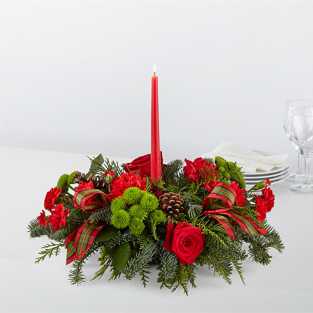 By the Candlelight Centerpiece – Eaton Floral Inc, Eaton OH