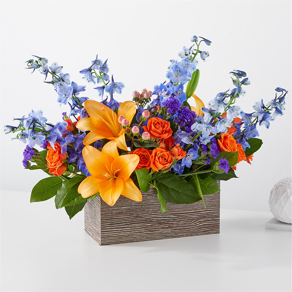 Radiant Citrus Box Bouquet – Eaton Floral Inc, Eaton OH