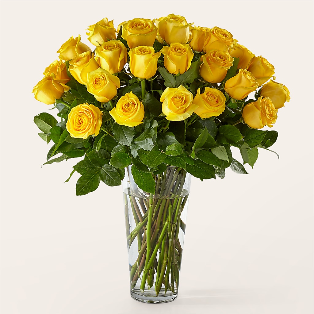Long Stem Yellow Rose Bouquet – Eaton Floral Inc, Eaton OH
