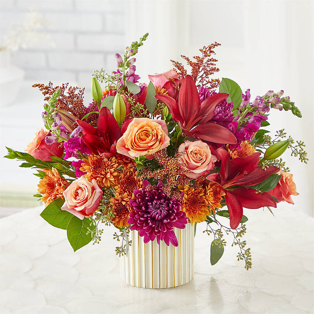 Burgundy Landscape Bouquet – Eaton Floral Inc, Eaton OH