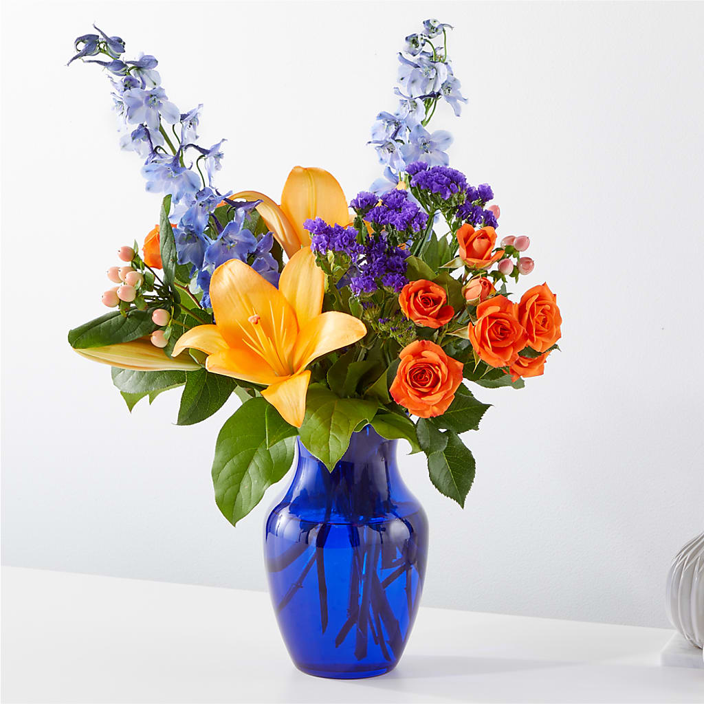 Radiant Citrus Bouquet – Eaton Floral Inc, Eaton OH