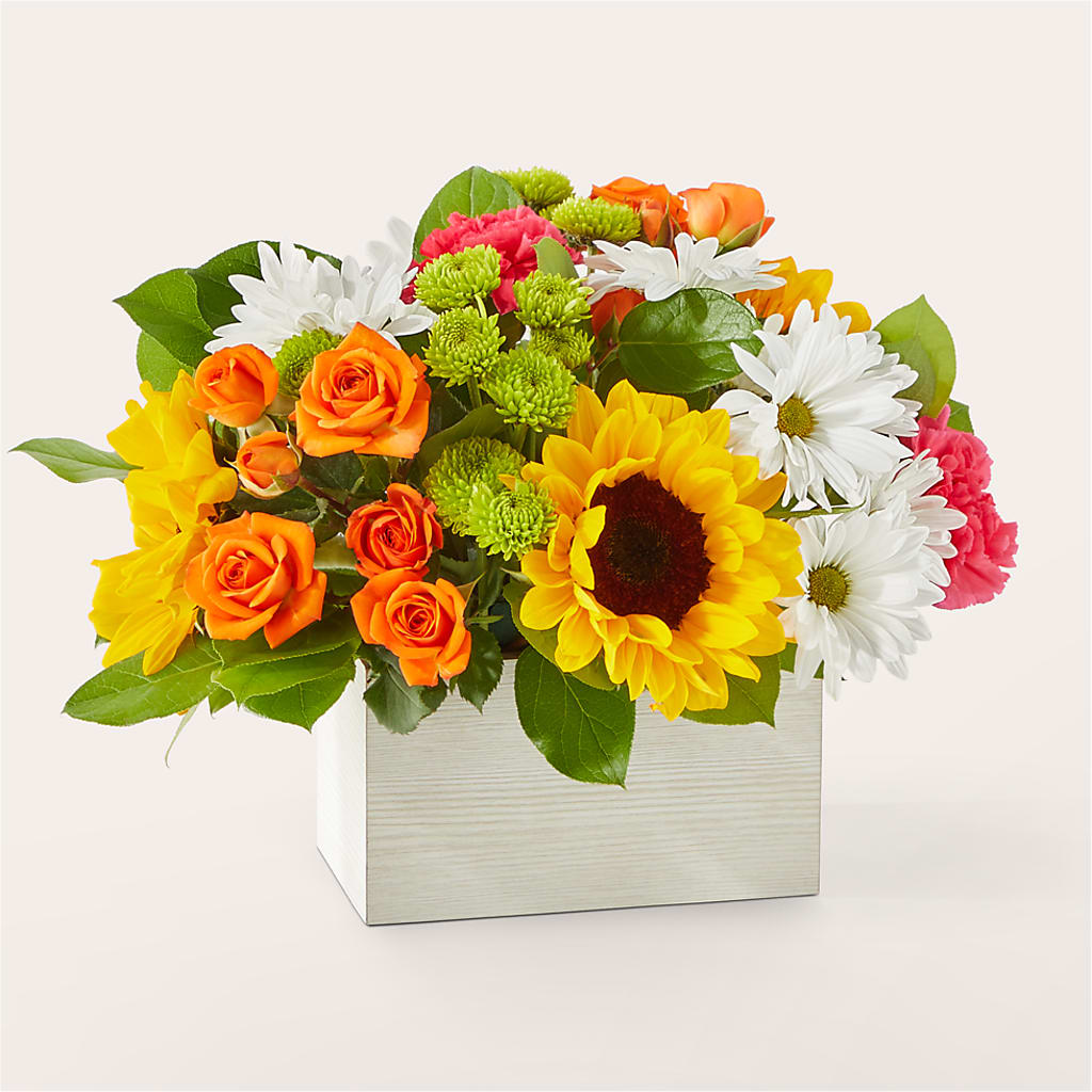 Sun-drenched Blooms Box Bouquet – Eaton Floral Inc, Eaton OH