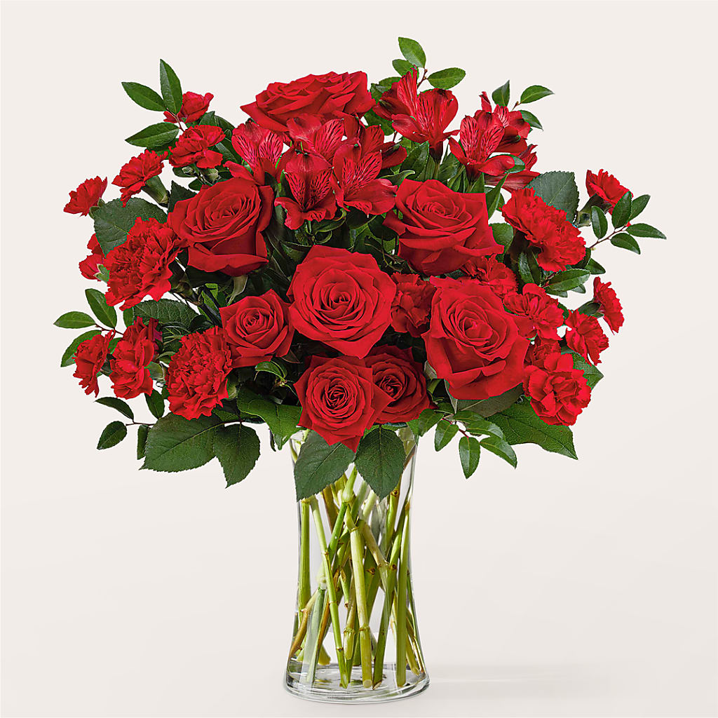 Brilliant Ruby Bouquet – Eaton Floral Inc, Eaton OH
