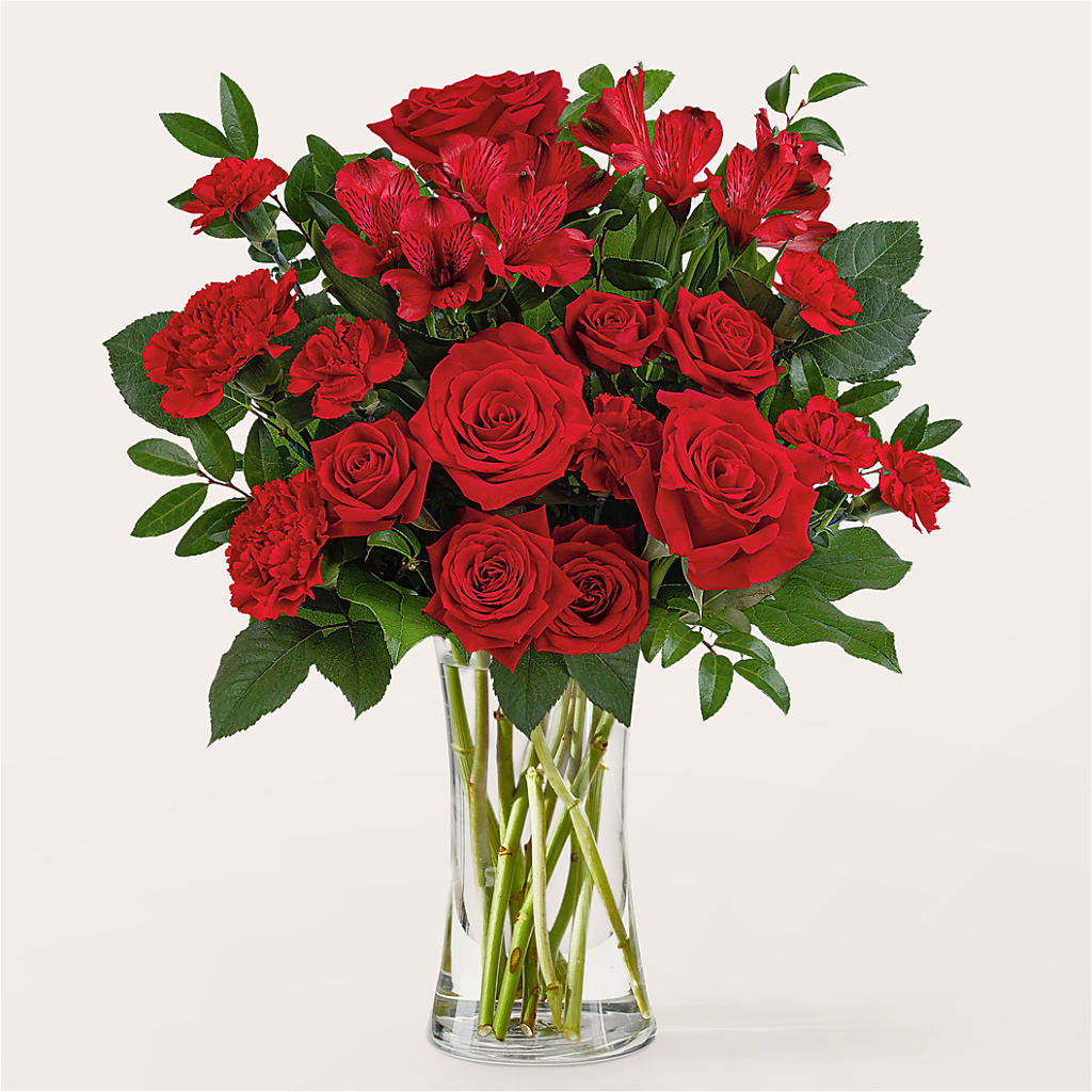 Brilliant Ruby Bouquet – Eaton Floral Inc, Eaton OH