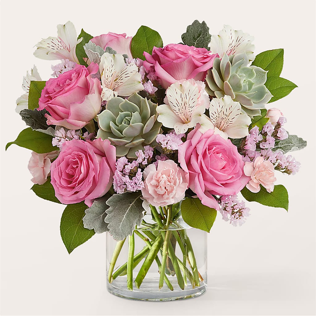 Dusty Rose Bouquet – Eaton Floral Inc, Eaton OH