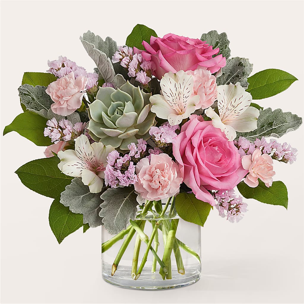 Dusty Rose Bouquet – Eaton Floral Inc, Eaton OH