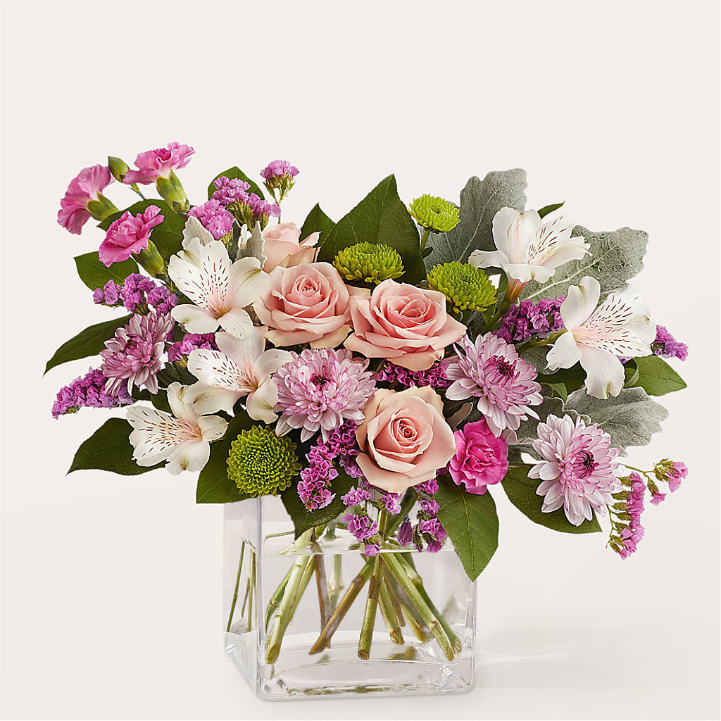 Pink Suede Bouquet – Eaton Floral Inc, Eaton OH