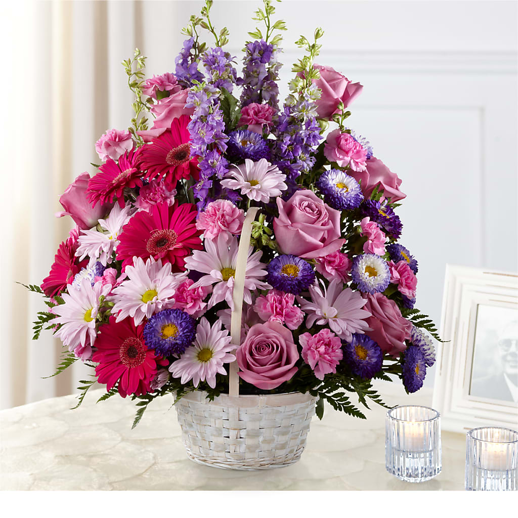 Pastel Peace Basket – Eaton Floral Inc, Eaton OH