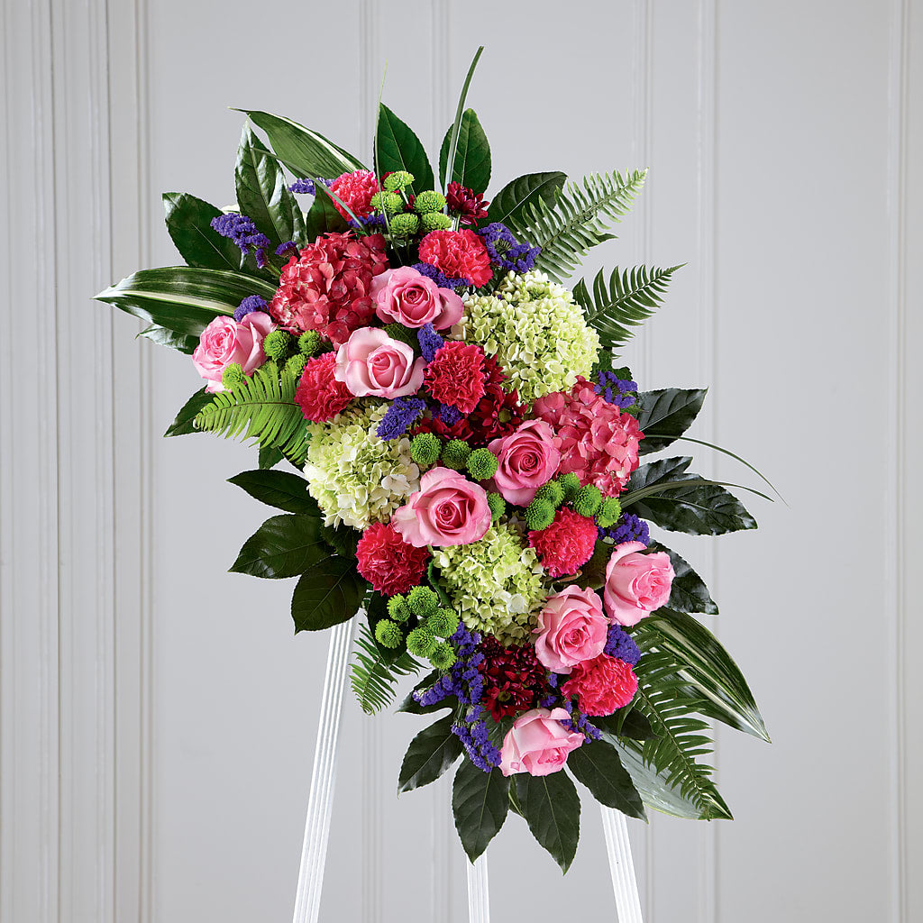 Refreshing Mix Standing Spray – Eaton Floral Inc, Eaton OH