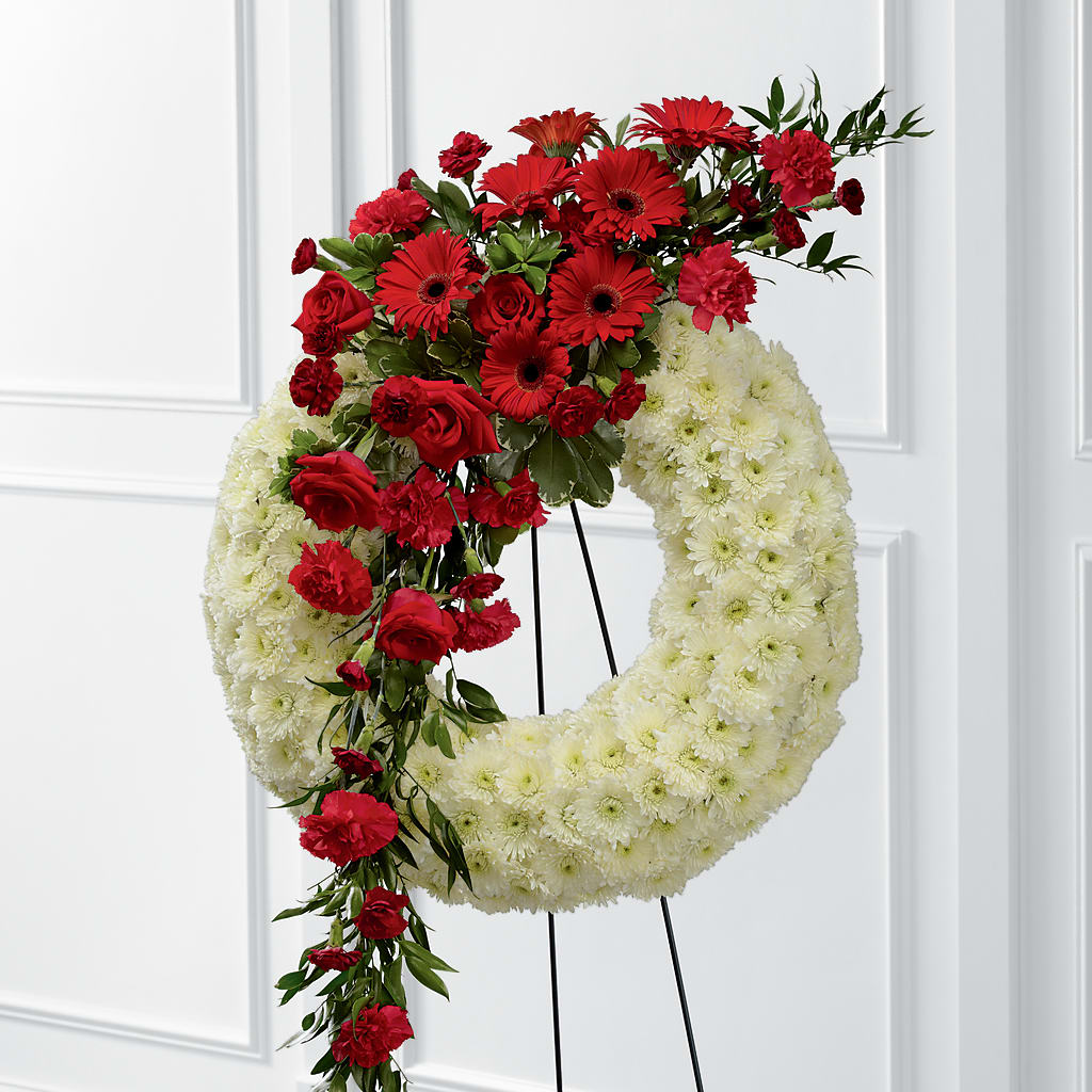 Graceful Tribute Wreath – Eaton Floral Inc, Eaton OH