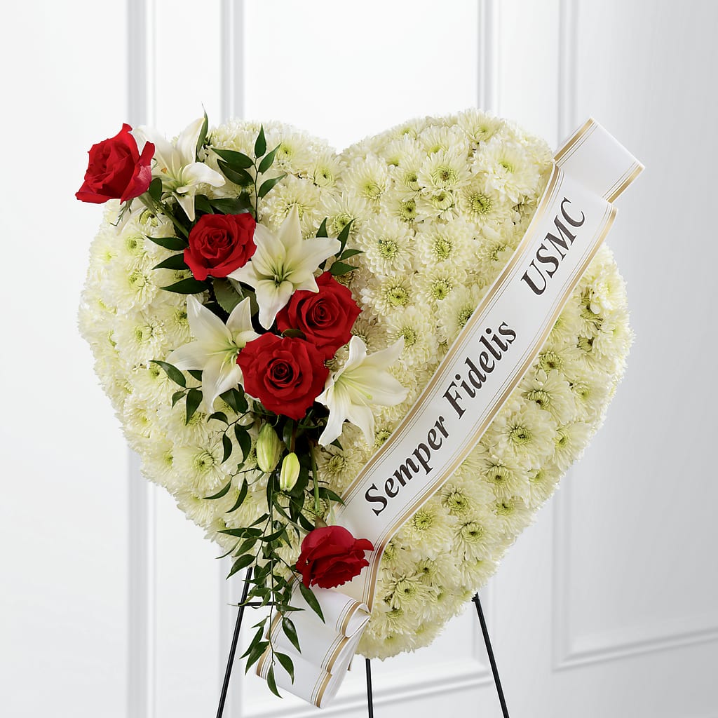Heartfelt Hero Standing Heart – Eaton Floral Inc, Eaton OH