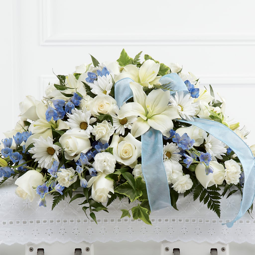 Tender Treasure Casket Spray – Eaton Floral Inc, Eaton OH