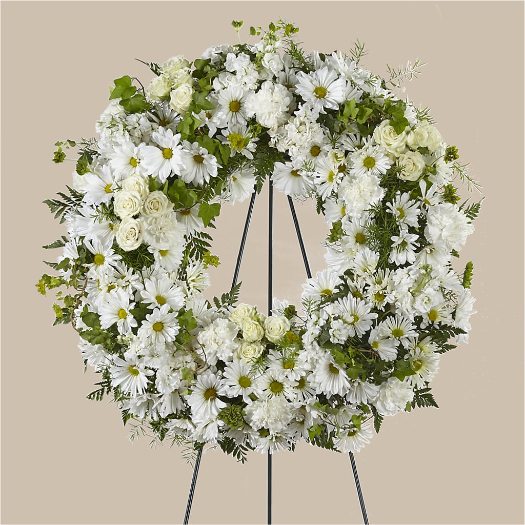 Faithful Wishes Wreath – Eaton Floral Inc, Eaton OH