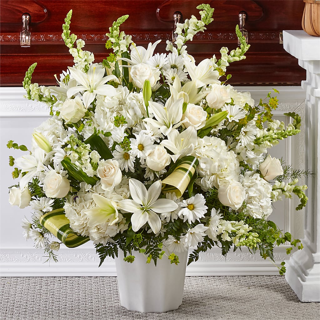 Thoughts of Tranquility Floor Basket – Eaton Floral Inc, Eaton OH