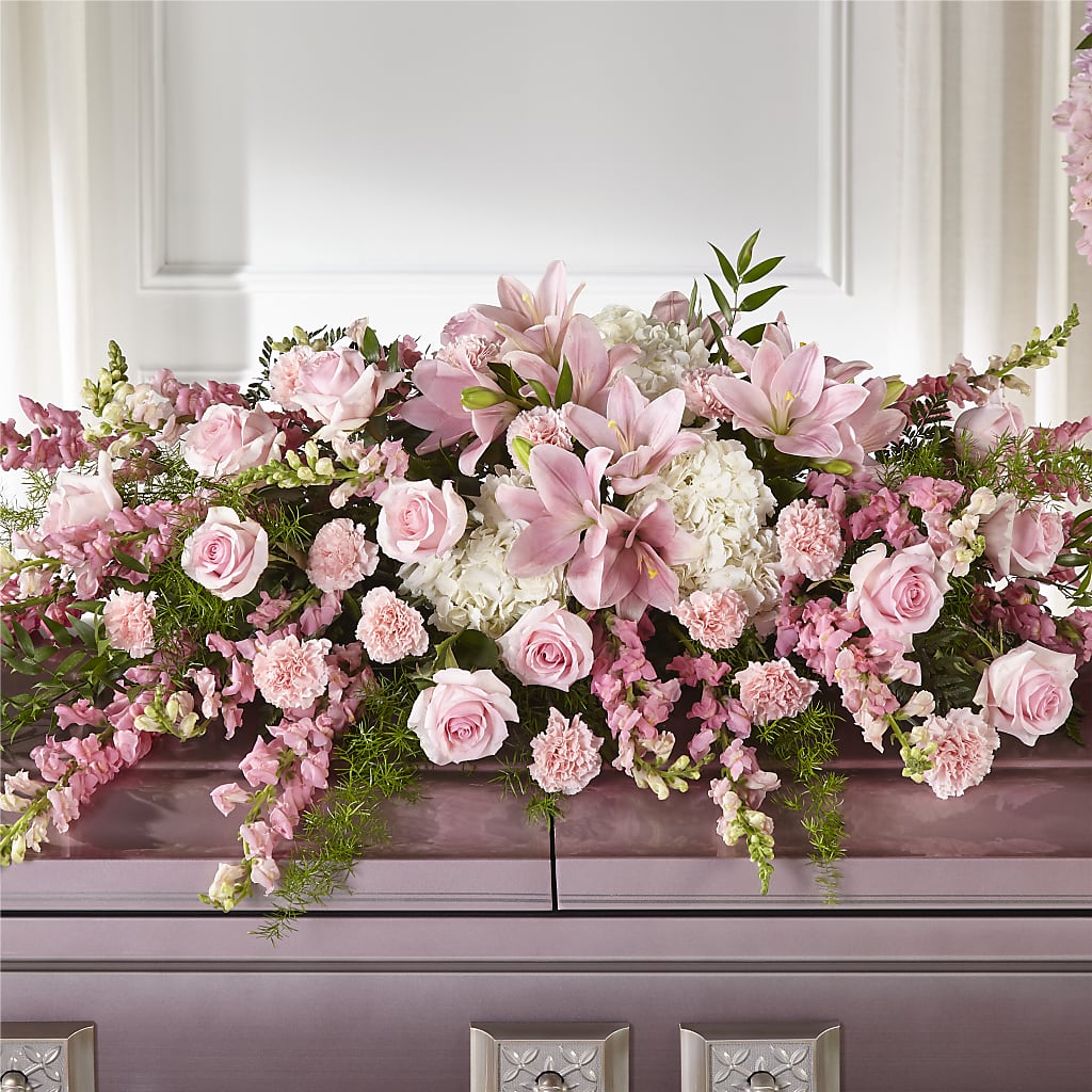 Life & Remembrance Casket Spray – Eaton Floral Inc, Eaton OH