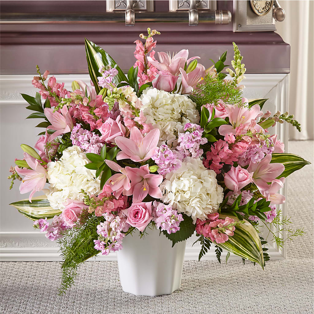 Simply Serene Floor Basket – Eaton Floral Inc, Eaton OH
