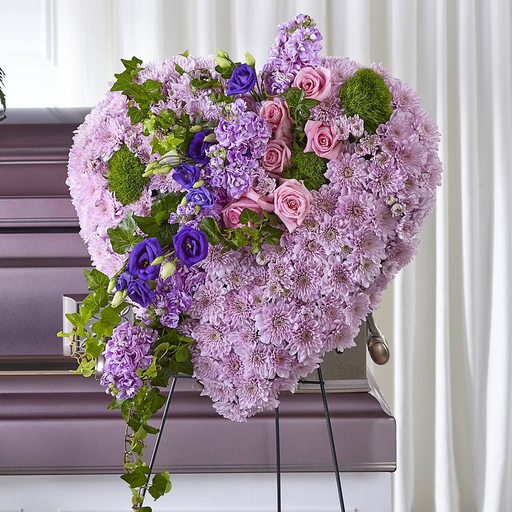Treasured Love Standing Heart – Eaton Floral Inc, Eaton OH