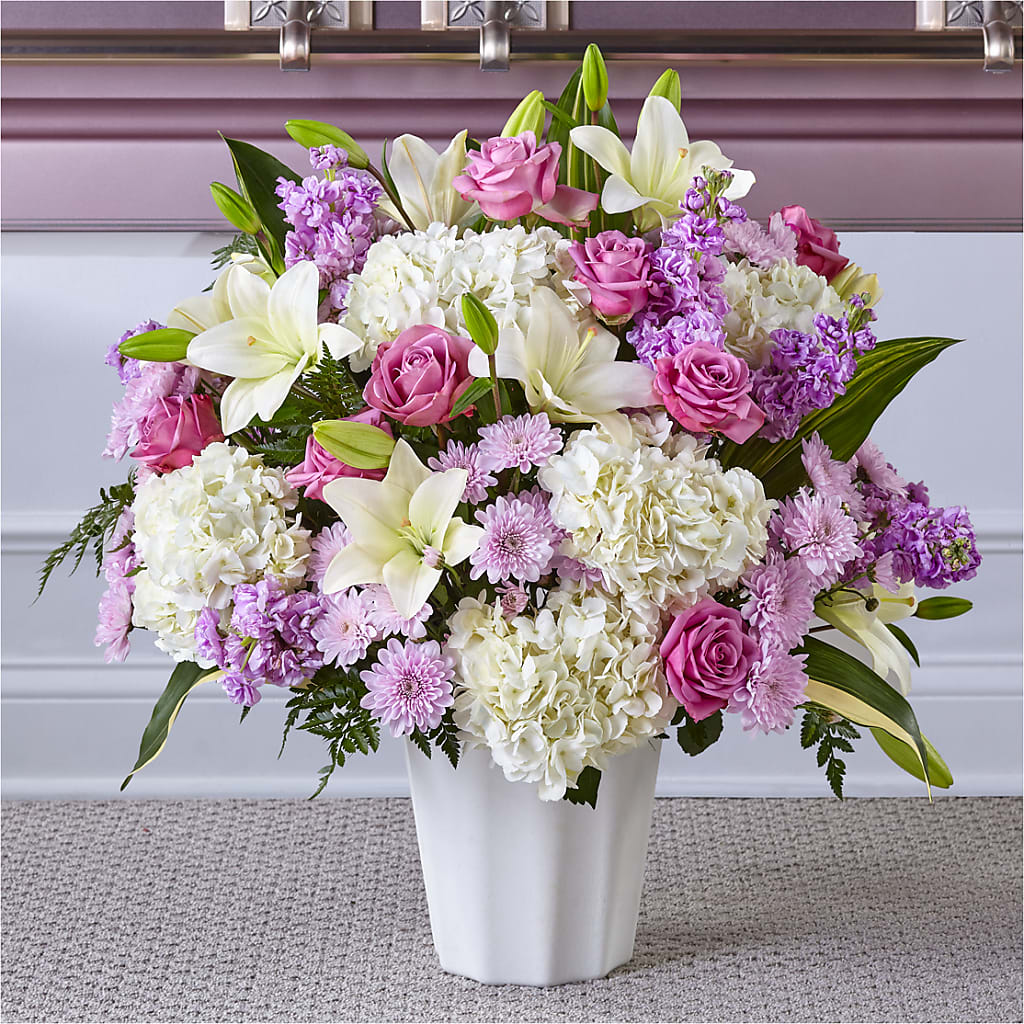 Heaven Sent Floor Basket – Eaton Floral Inc, Eaton OH
