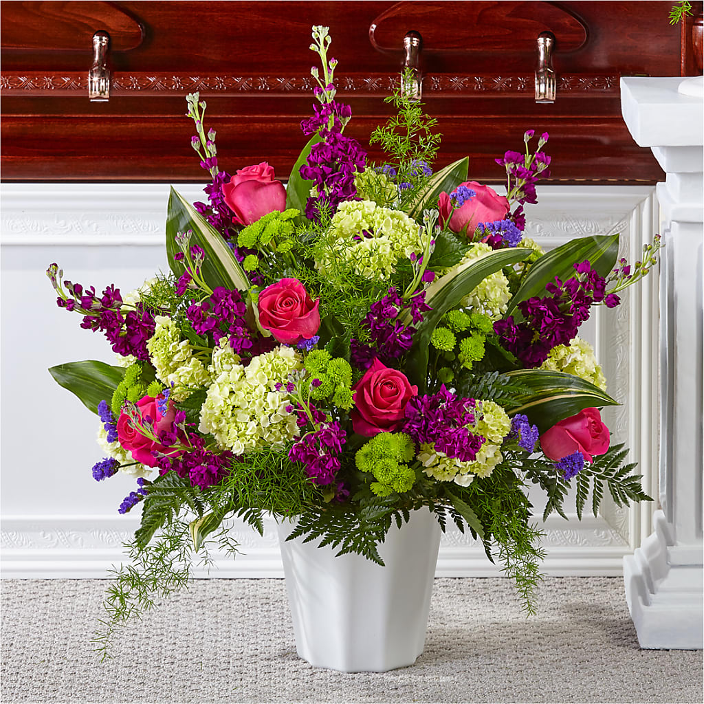 Beautiful Horizons Floor Basket – Eaton Floral Inc, Eaton OH