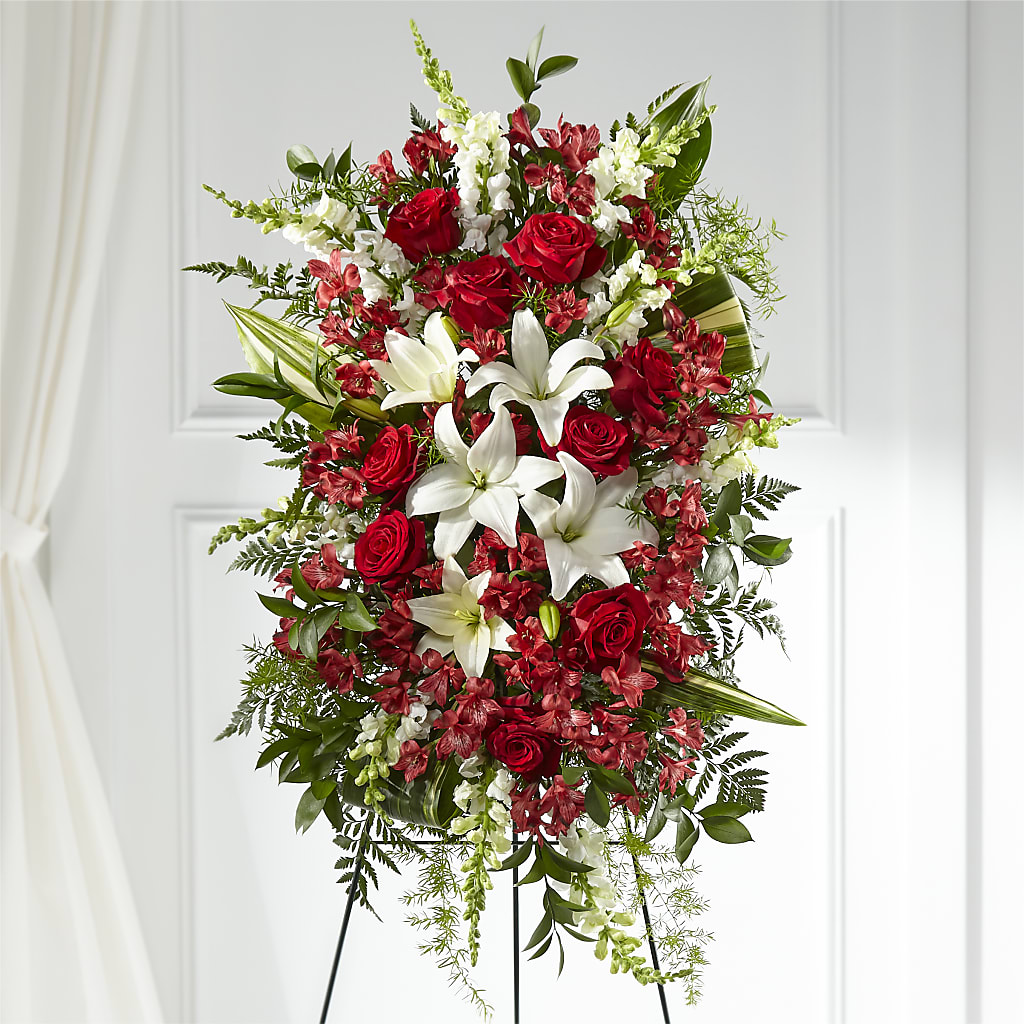 Everlasting Memory Standing Spray – Eaton Floral Inc, Eaton OH