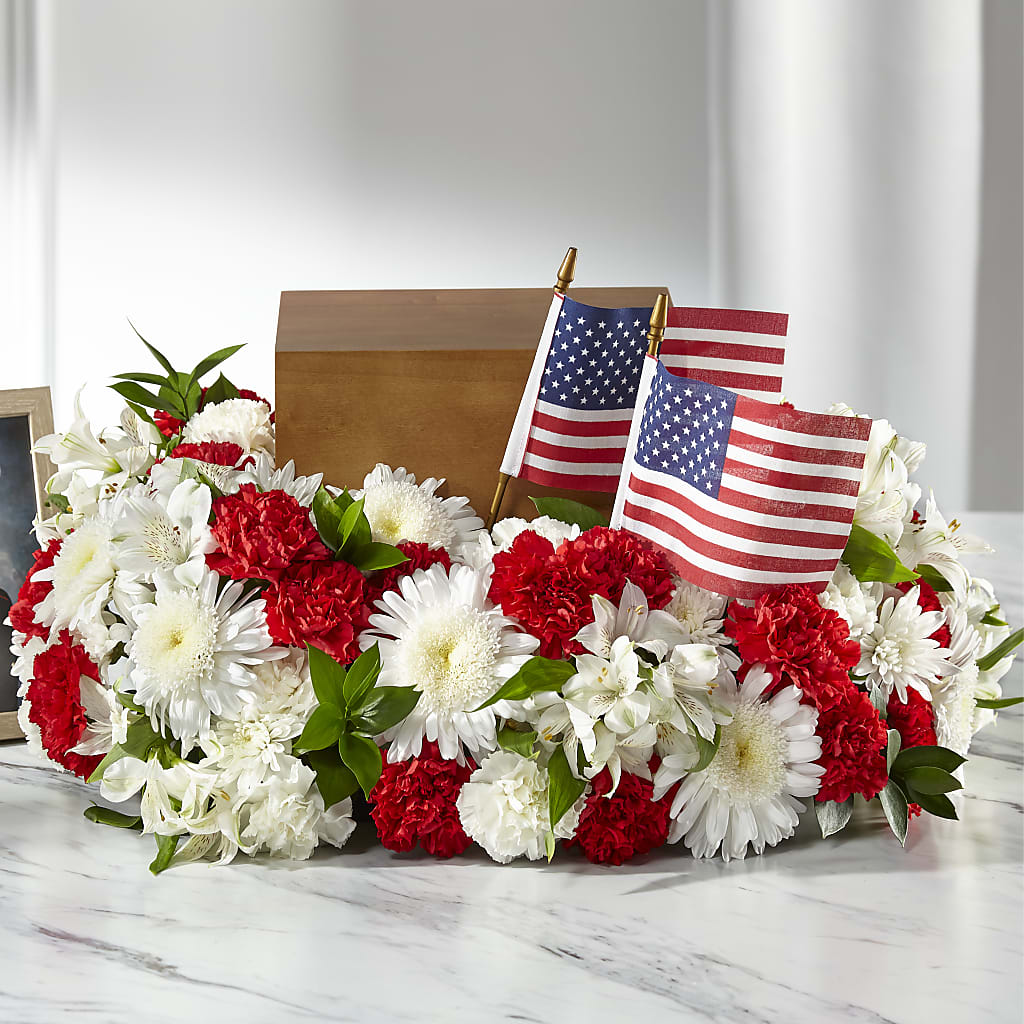 Spirit of Patriotism Cremation Adornment – Eaton Floral Inc, Eaton OH