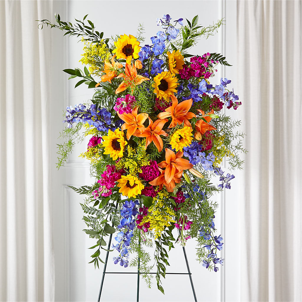 Sunlit Memories Standing Spray (Standard) – Eaton Floral Inc, Eaton OH
