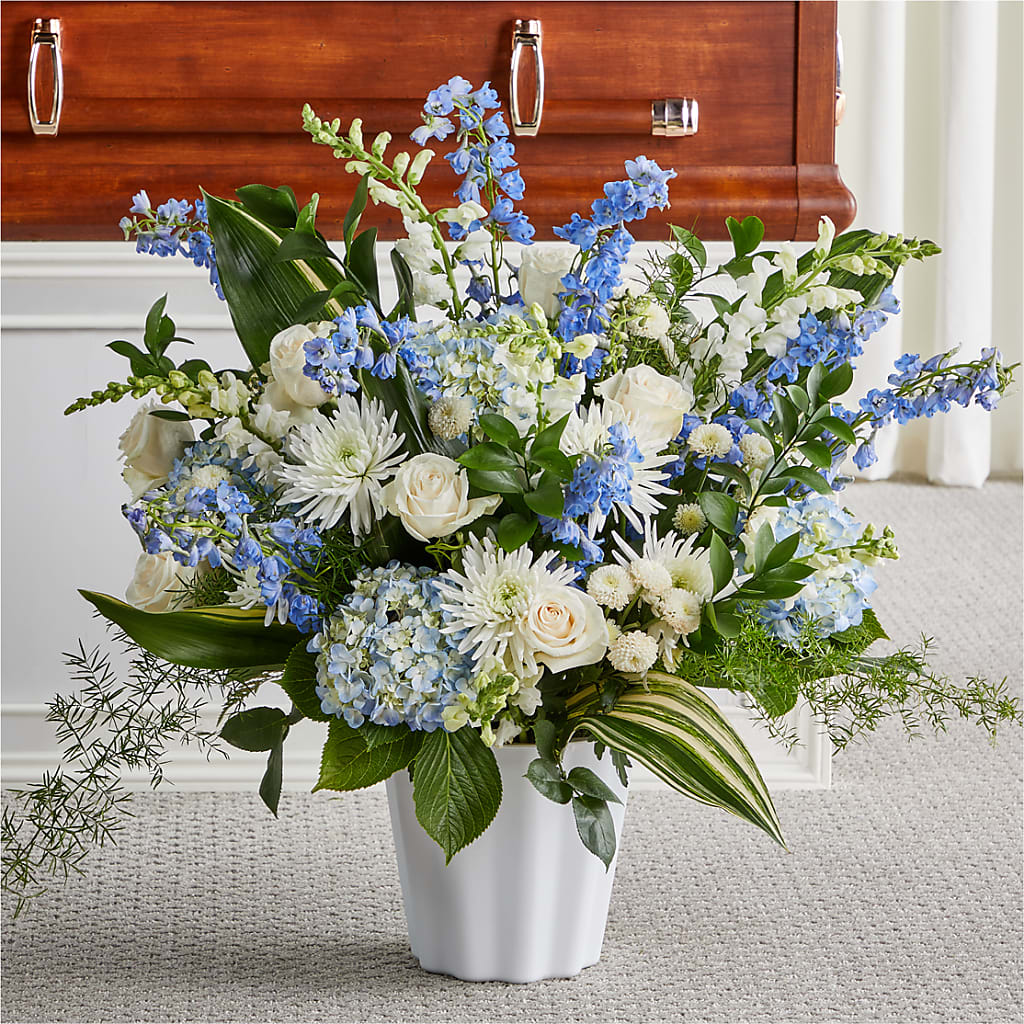 Everlasting Memories Floor Basket – Eaton Floral Inc, Eaton OH