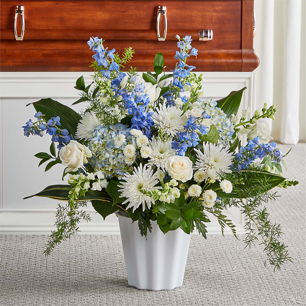Everlasting Memories Floor Basket – Eaton Floral Inc, Eaton OH