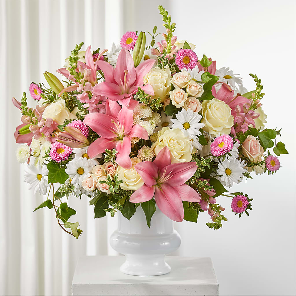 Empathetic Blooms Urn Arrangement – Eaton Floral Inc, Eaton OH