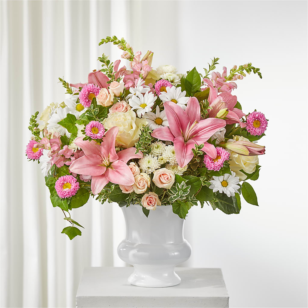 Empathetic Blooms Urn Arrangement – Eaton Floral Inc, Eaton OH