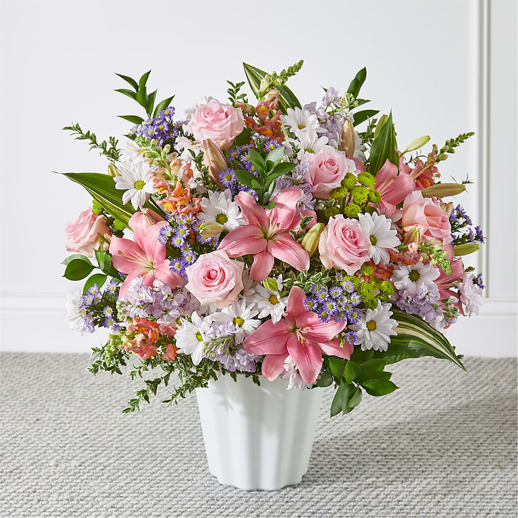 Abundant Compassion Floor Basket – Eaton Floral Inc, Eaton OH
