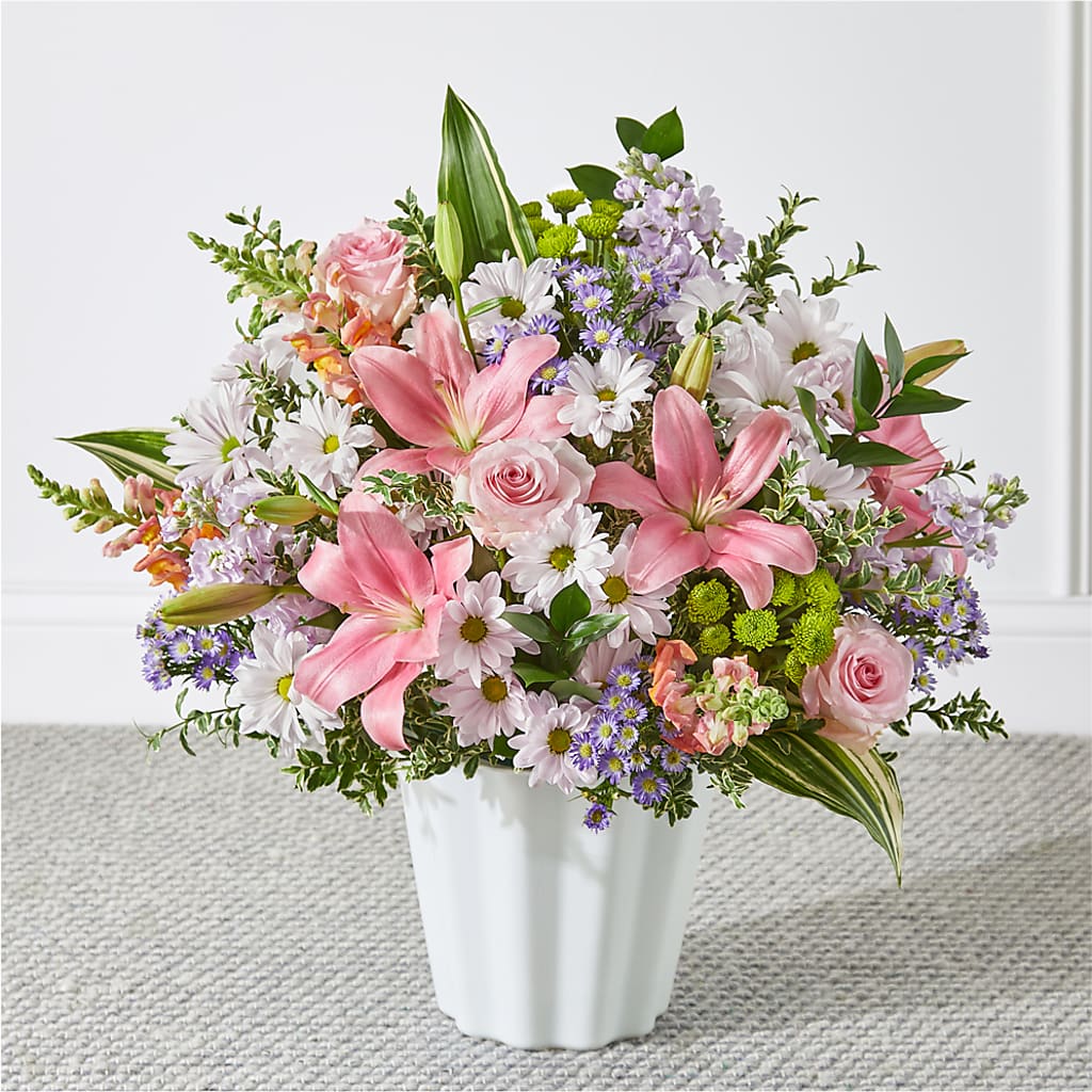 Abundant Compassion Floor Basket – Eaton Floral Inc, Eaton OH
