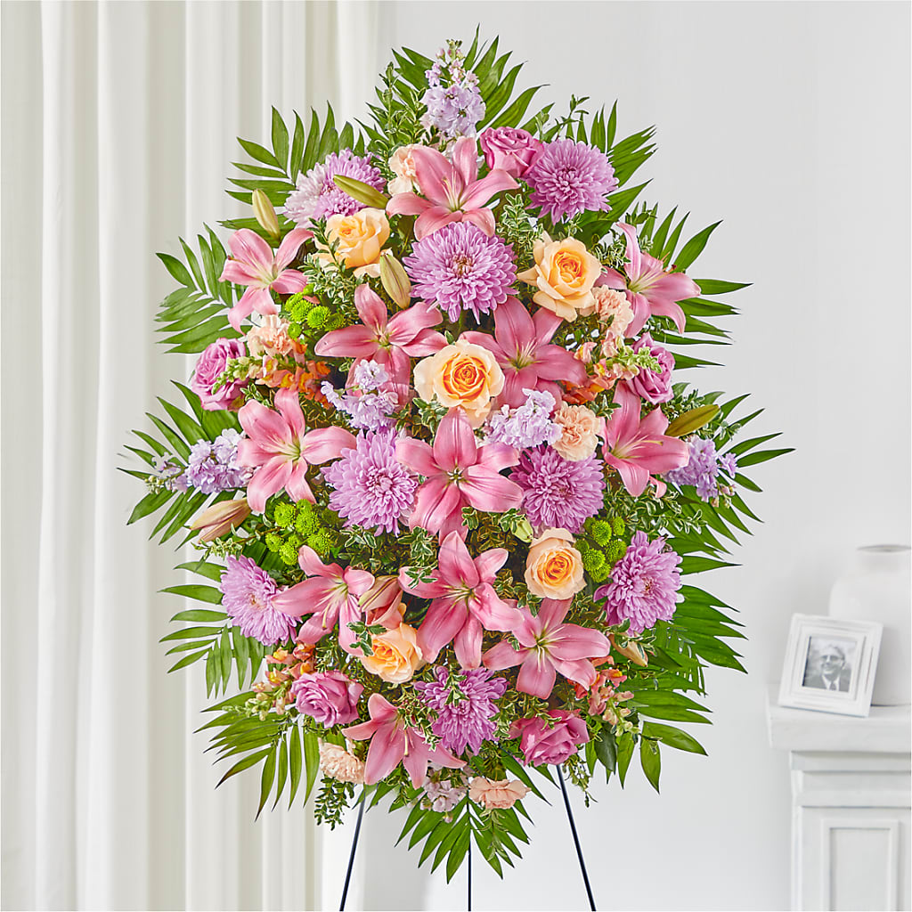 Love & Light Standing Spray – Eaton Floral Inc, Eaton OH