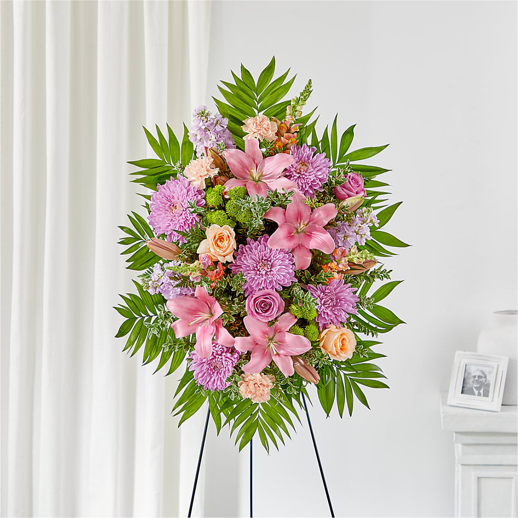 Love & Light Standing Spray – Eaton Floral Inc, Eaton OH