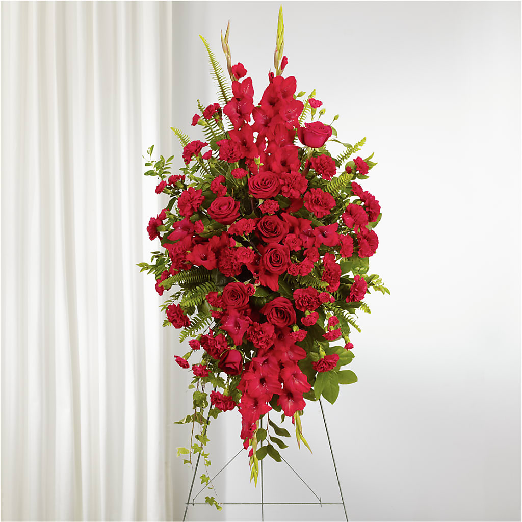 From the Heart Standing Spray – Eaton Floral Inc, Eaton OH