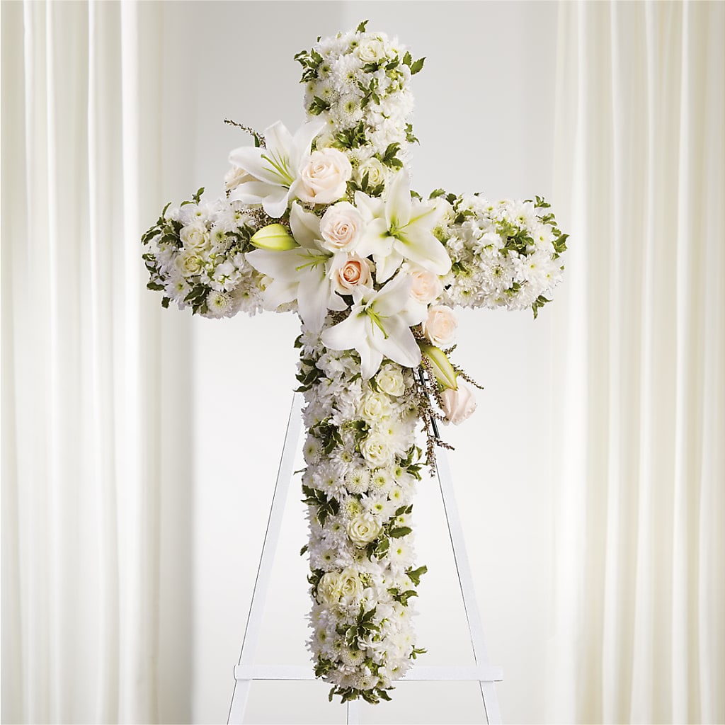 Spiritual Guidance Standing Spray – Eaton Floral Inc, Eaton OH