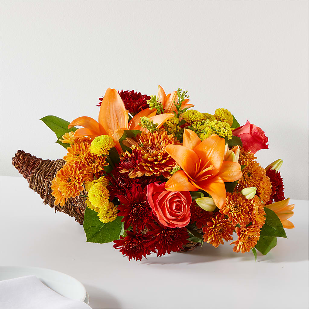 Bouquet of Blessings Cornucopia – Eaton Floral Inc, Eaton OH