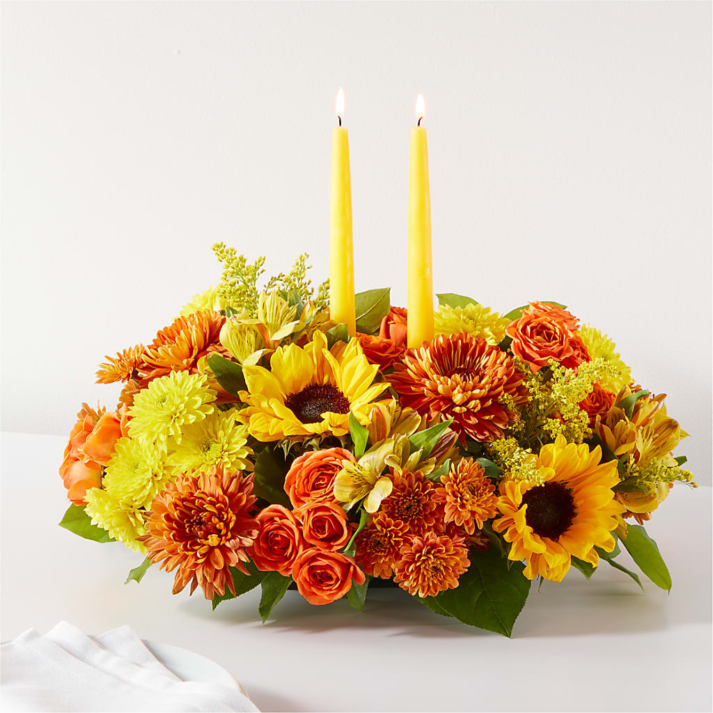 Autumn Harmony Centerpiece – Eaton Floral Inc, Eaton OH