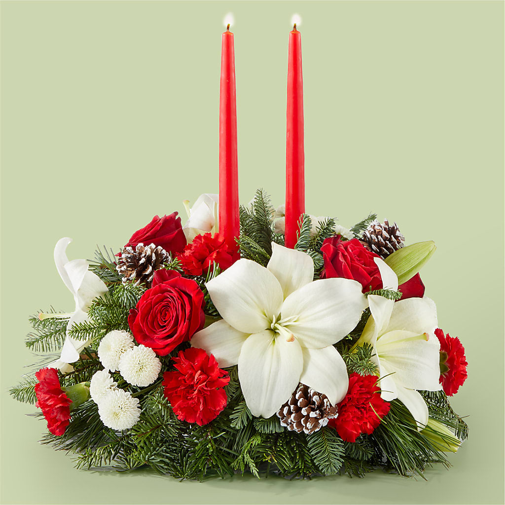 Seasonal Festivities Centerpiece – Eaton Floral Inc, Eaton OH