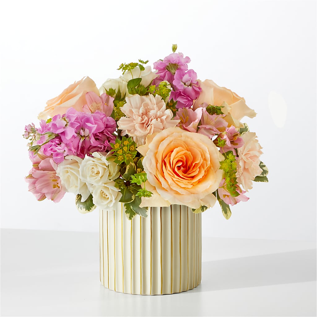 Paradise Bouquet with Ivory Vase – Eaton Floral Inc, Eaton OH
