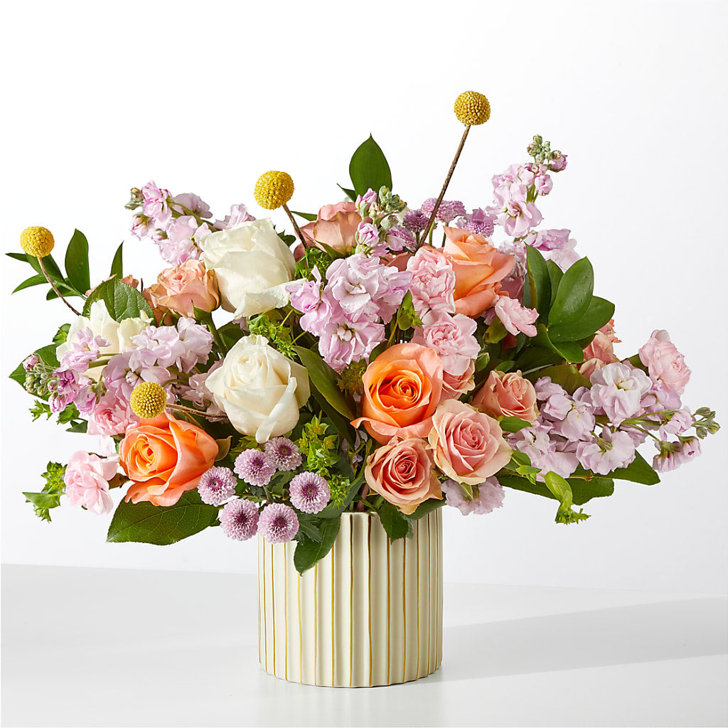 French Market Bouquet with Ivory Vase – Eaton Floral Inc, Eaton OH