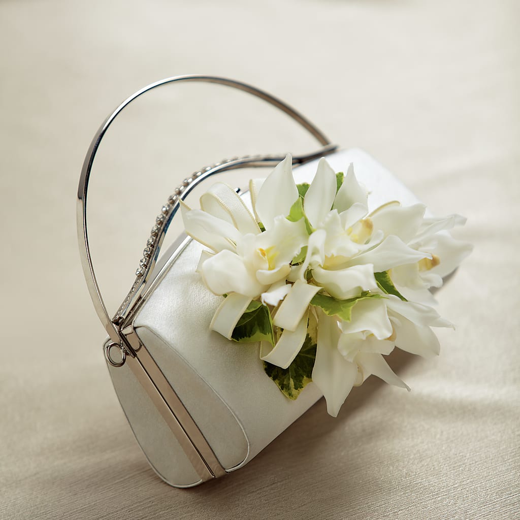 White Purse Decor – Eaton Floral Inc, Eaton OH