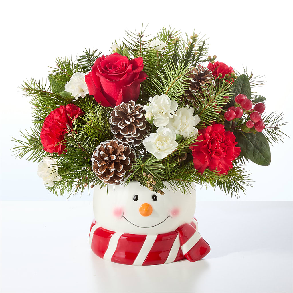 Jolly Snowman Bouquet –  Eaton Floral Inc, Eaton OH
