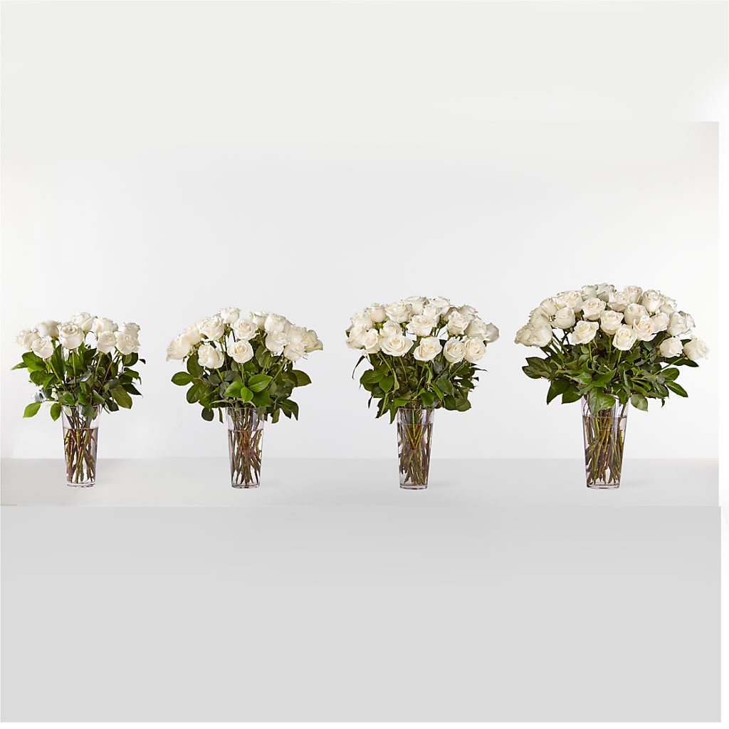 Long Stem White Rose Bouquet –  Eaton Floral Inc, Eaton OH