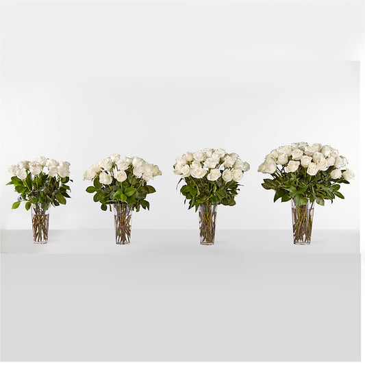 Long Stem White Rose Bouquet –  Eaton Floral Inc, Eaton OH