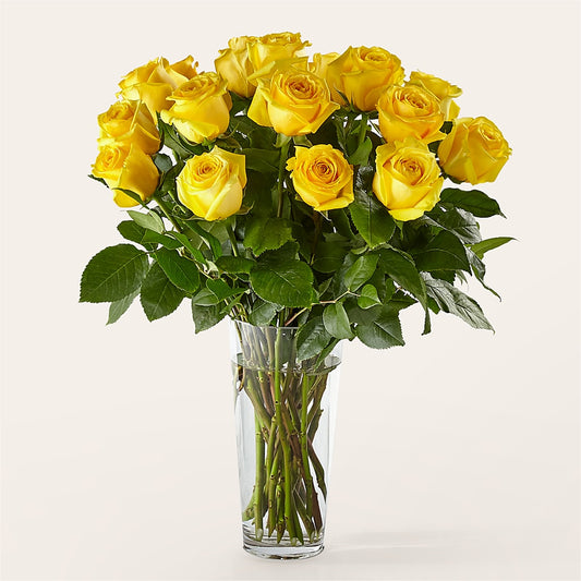Long Stem Yellow Rose Bouquet –  Eaton Floral Inc, Eaton OH