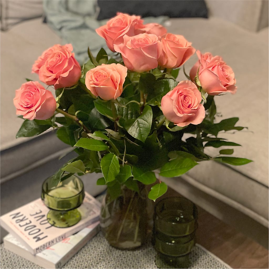 Long Stem Pink Rose Bouquet –  Eaton Floral Inc, Eaton OH