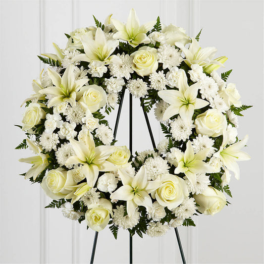 Treasured Tribute Wreath –  Eaton Floral Inc, Eaton OH