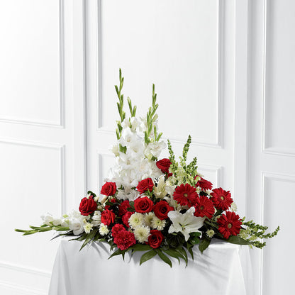 Crimson & White Arrangement –  Eaton Floral Inc, Eaton OH