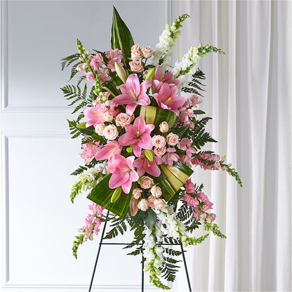 Elegant Embrace Standing Spray –  Eaton Floral Inc, Eaton OH